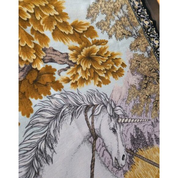 Vintage Unicorn A.T.C New York Tapestry Wall Hanging 40x56, Fantasy, MCM 1970s - Picture 7 of 8